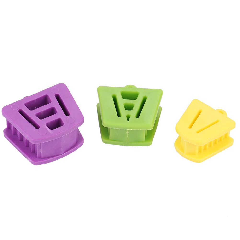 3 Stück Mundsperrer in verschiedenen Größen Beißkeil Zahnarztmaterial Intraoraler Keil Mundöffner Werkzeug zur Mundhygiene