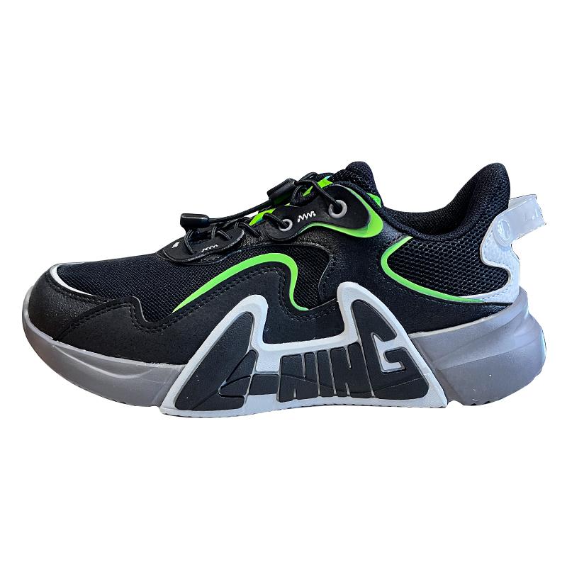 Li Ning Comfortable Versatile Fashion Kids Casual Shoes Kids Casual Shoes Black YKCU266-5