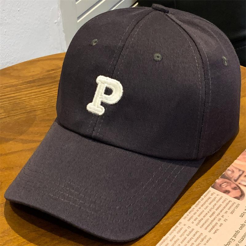 Letter P The Embroidery Mens Summer Sun Protection Baseball Cap Breathable Hat