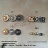 Retro Pattern Button-Shaped Alloy Punk Stud Rivets for DIY Jewelry and Accessories
