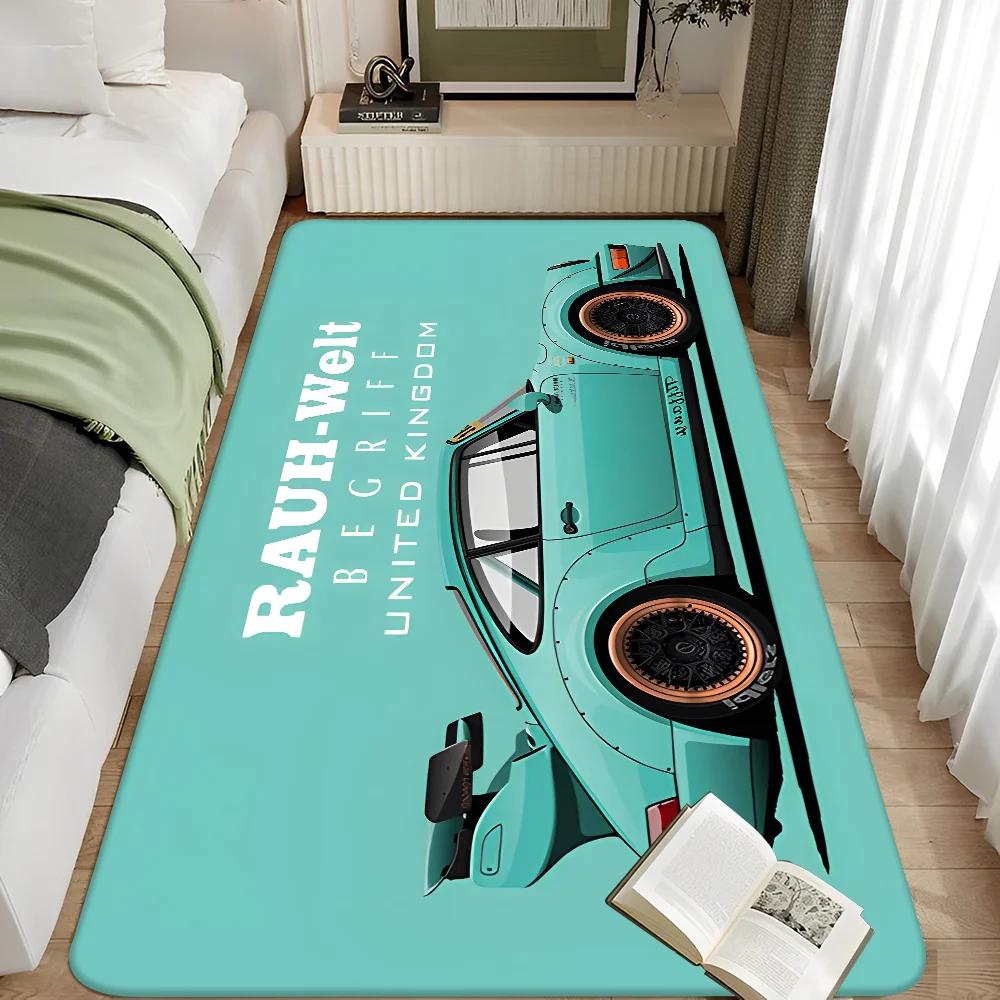 Alfombra Deportiva JDM RWM de Tokio para Decoración del Hogar Felpudo Alfombras de Sala de Estar Alfombra de Dormitorio Pasillo Alfombra Antideslizante Alfombra de Cocina Felpudos