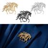 Luxury Vintage Pegasus Brooch Traditional Hollow Brooch Pins Alloy Lapel Pin Cultural Art