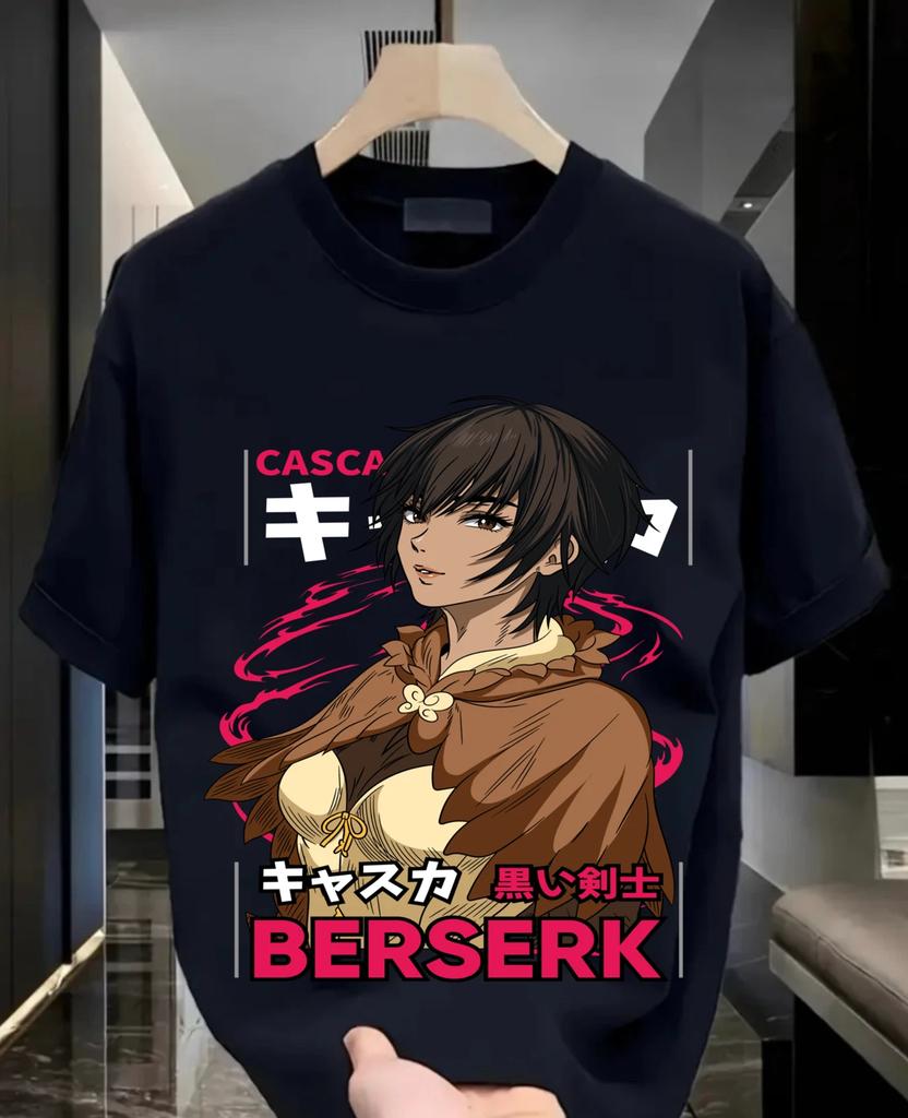 Berserk T-shirt Manga Strip Guts Berserker Armour Anime Black shirt All Size