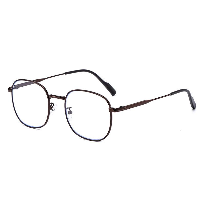 Automatic Po-sensitive Anti-blue Light Small Round Frame Nearsighted Glasses 7759