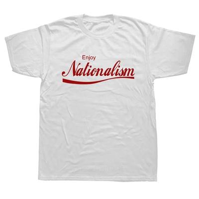 Lustig Genießen Nationalismus Nationalistische T-Shirts Grafik Streetwear Kurzarm Rundhals Harajuku T-Shirt Herrenbekleidung