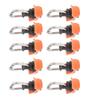 10PCS L Track Stud Fitting with D Ring Heavy Duty 1333lb Capacity L Track Rail Tie Down Fitting for Van Pickup Truck