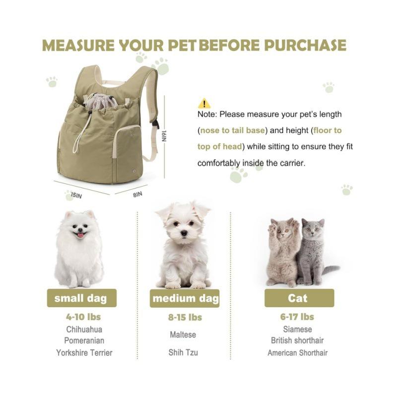 Atmungsaktive Haustier-Reise-Brusttasche mit großer Kapazität für Katzen und kleine Hunde - Tragbar und praktisch