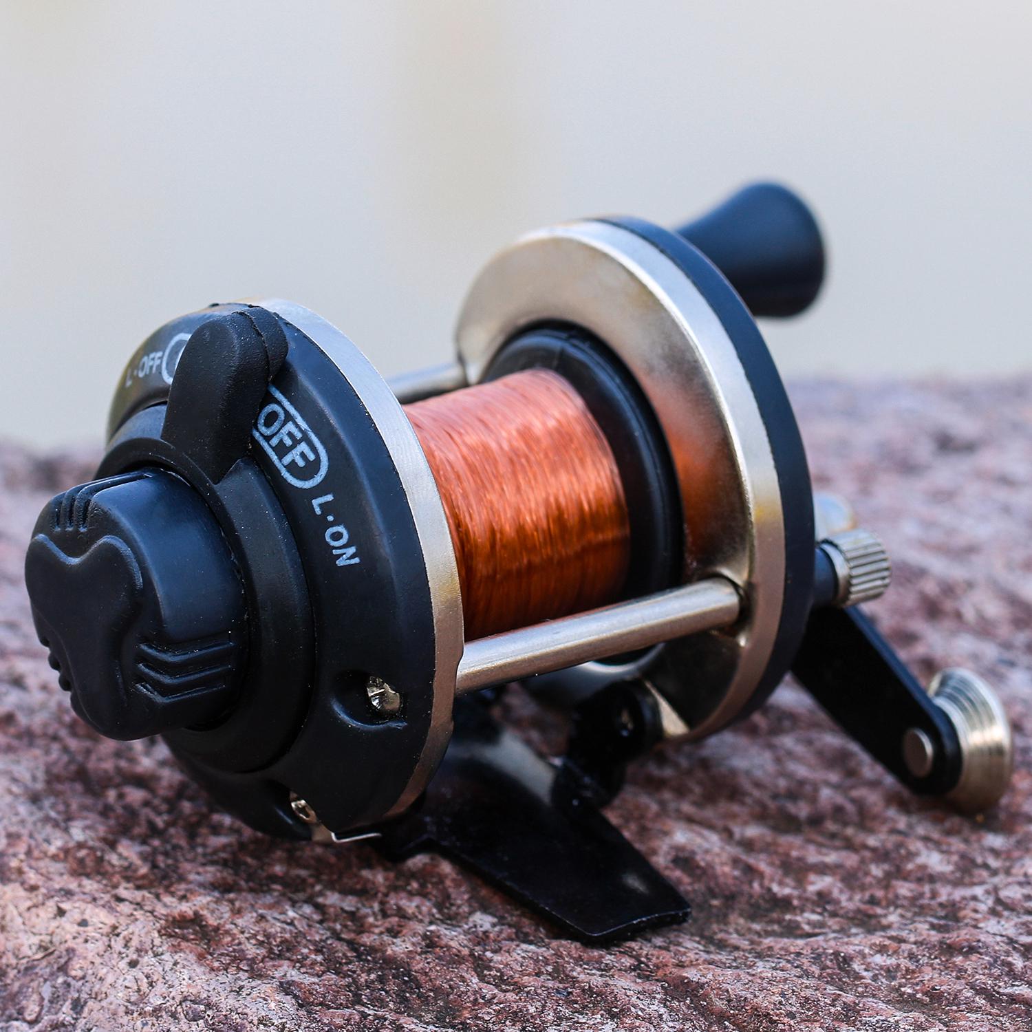 

Рыболовная катушка с металлической приманкой, спиннинговая рыболовная катушка, пластинчатая катушка, роликовая нейлоновая леска 50 м чёрный