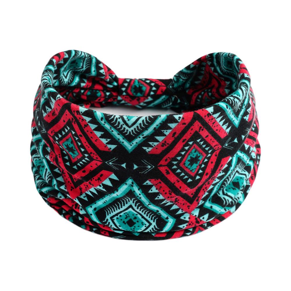 Women's Wide Retro-Style Elastic Sports Headband - Yoga & Hair Accessory