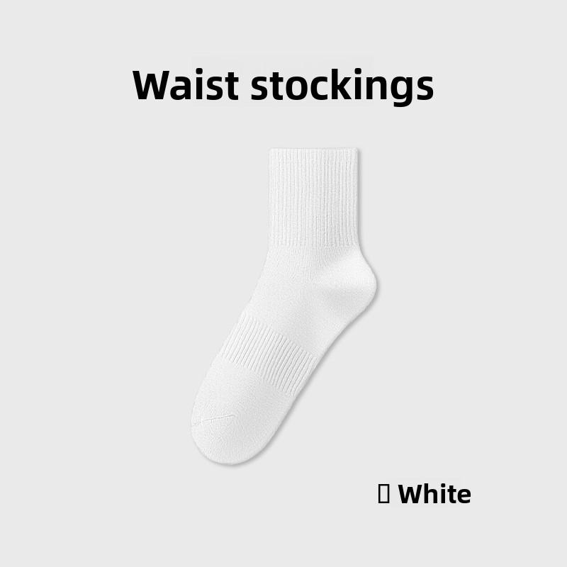 Herren Frühling und Herbst Reine Baumwolle 10A Antibakteriell Deodorant Schweißabsorption Anti-Pilling Lange Socken