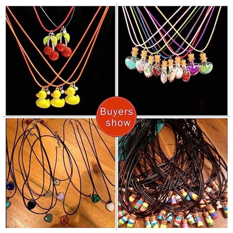 Soft Comfortable Suedes Rope Adjustable Velvets Cord Chain Lobster Clasp String Cord for Pendant Necklace Jewelry Making