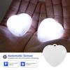 2/4Pcs Purse Glow Heart-shaped Light LED Mini Touch Sensor Handbag Lamp Bag Charms Keychains Night Light Fits Ladies Girls Gift