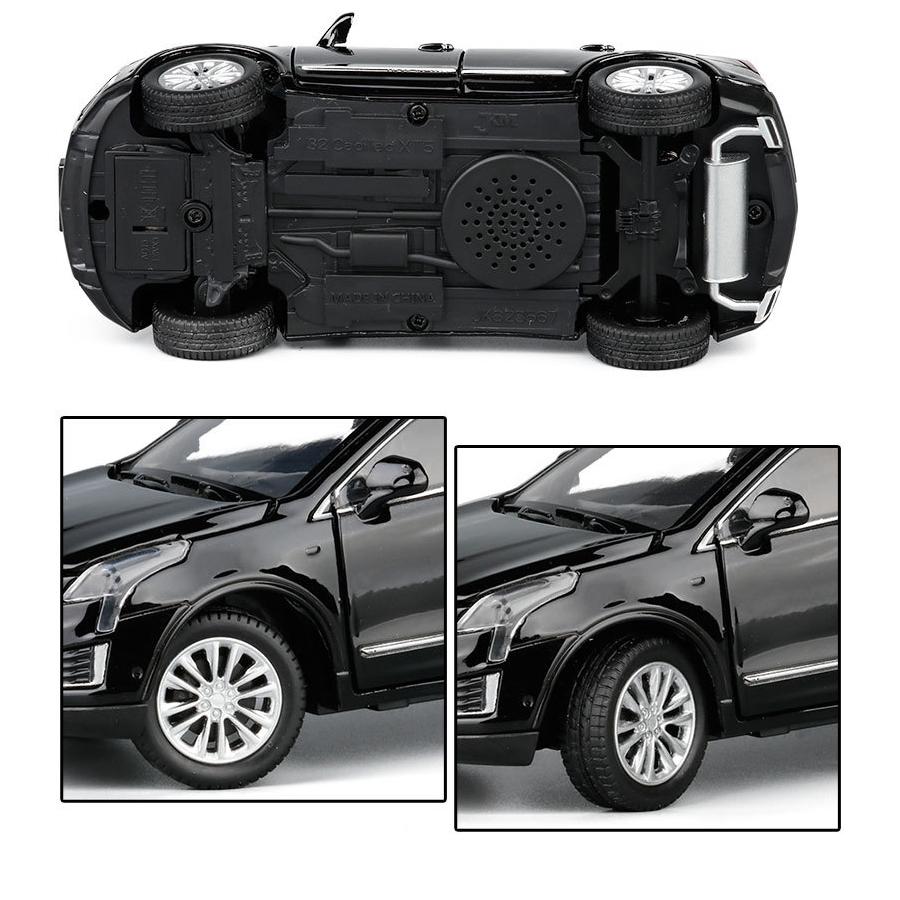 1/32 Cadillac XT5 SUV Sport Toy Car Model Diecast Alloy Vehicle Miniature Sound & Light Collection Gift for Boy Children