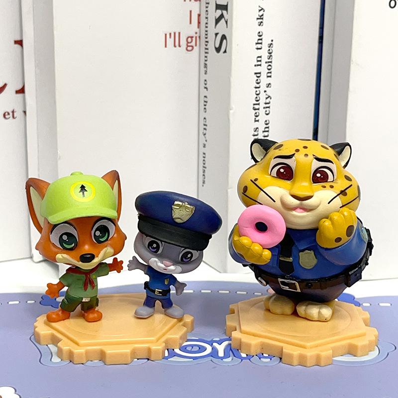 Popular New Crazy Zootopia Fox Nick Rabbit Judy Handmade Doll Surrounding Doll Table Ornament Children'S Toy Gift