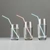 50pcs Disposable Plastic Straws Bent Colorful PP Straws Disposable Straws For Party Suitable For Smoothies, Juices, Cocktails, Hot Drinks