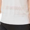 Women's Thin Loose Fit Short Sleeve Knit T-Shirt with Silk Blend