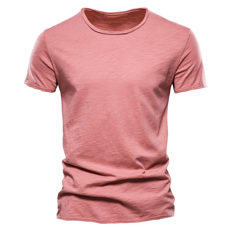 Sommer Herren Uni Bambus Baumwolle V-Ausschnitt T-Shirt - Heißverkaufender Europäischer & Amerikanischer Stil