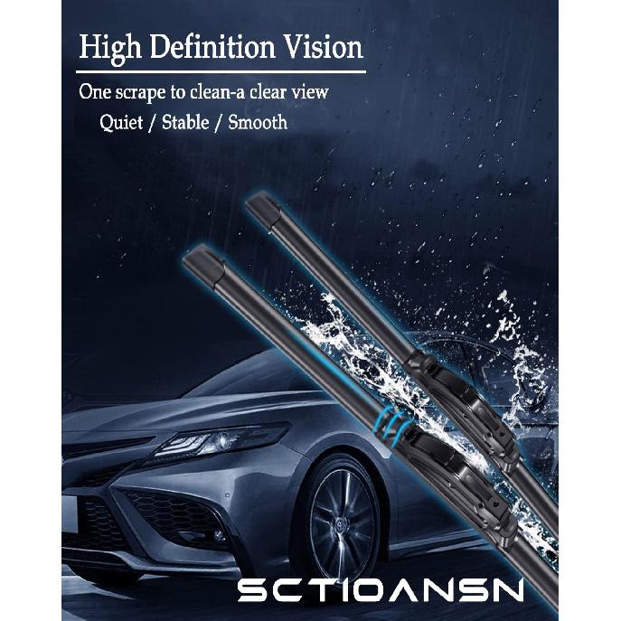 3Pcs Windshield Wipers For Nissan Rogue 2014- , Nissan Pathfinder 2013-, Original Equipment Automotive Replacement Windshield Wiper Blades For My