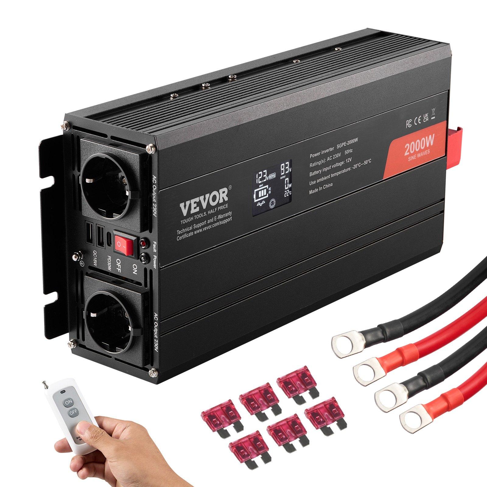 VEVOR Pure Sine Wave Inverter, 2000