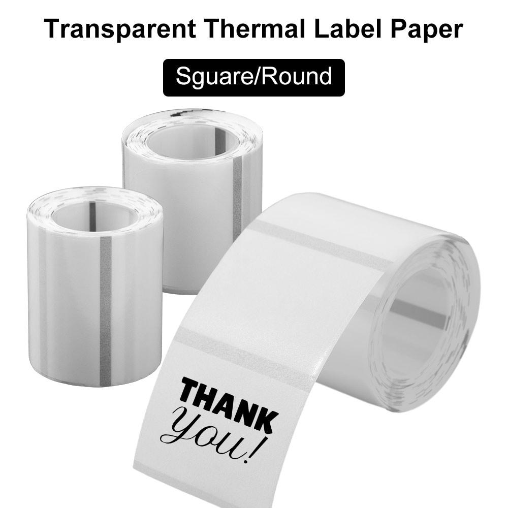 230Pcs DIY Blank Label Sticker Square/Round Name Tag Sticker Self-Adhesive Label Stationery