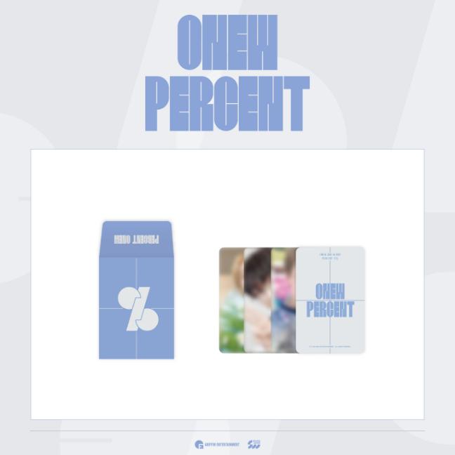 2nd Pre-order ONEW POP-UP Store PERCENT Random Trading Card