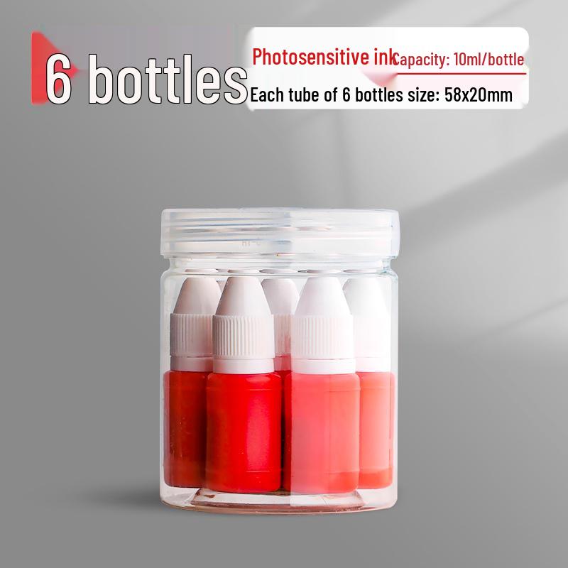 Quick-drying Photosensitive Red & Black Ink Refill for Stamping Pads