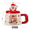 Na'S Santa Claus Cup Mug Christmas Day Ceramic Cup With Lid Souvenir Couple Coffee Water Cup