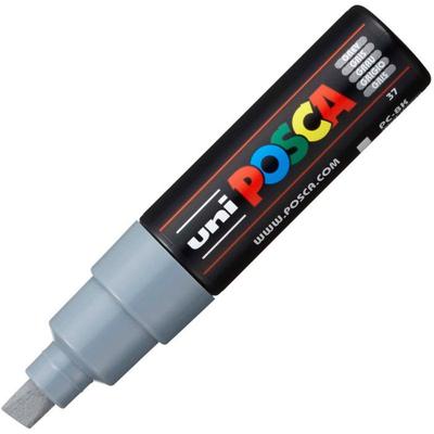 Paint Marker - POSCA - Broad Bevelled Tip - Colour Grey - Opaque - 8 Mm