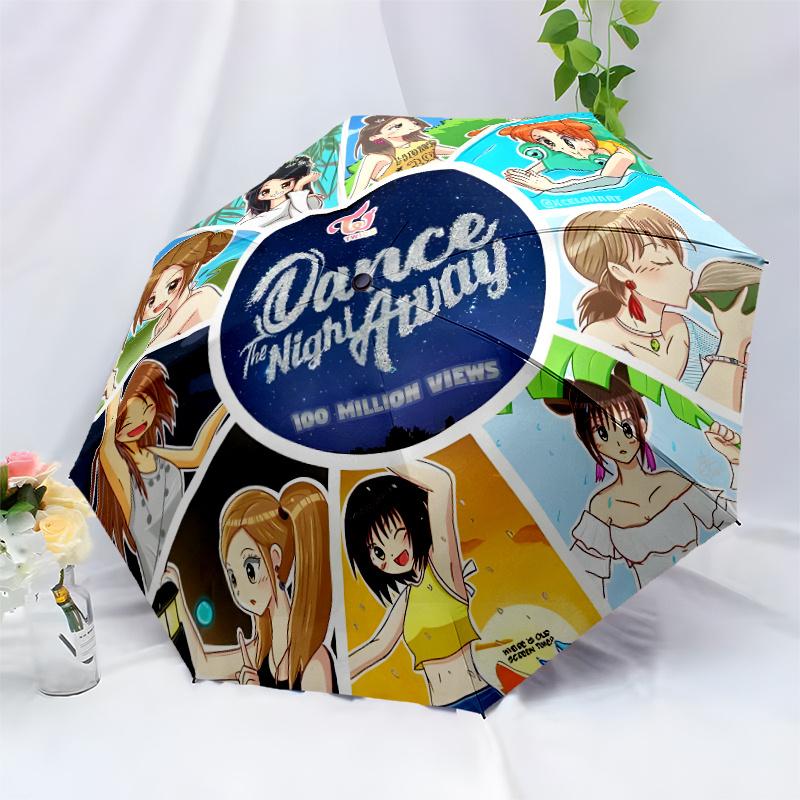 Dance Night Away Celebrates 100 Million Views Milestone Automatic Umbrella Retractable Design With 8Rib Durability Foldable Design Allseason Women'S