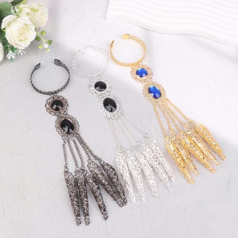 Jewelry Accessories Finger Bracelet Crystal Girl'S Belly Dance Bracelet Jewelry Indian Dance Accessories