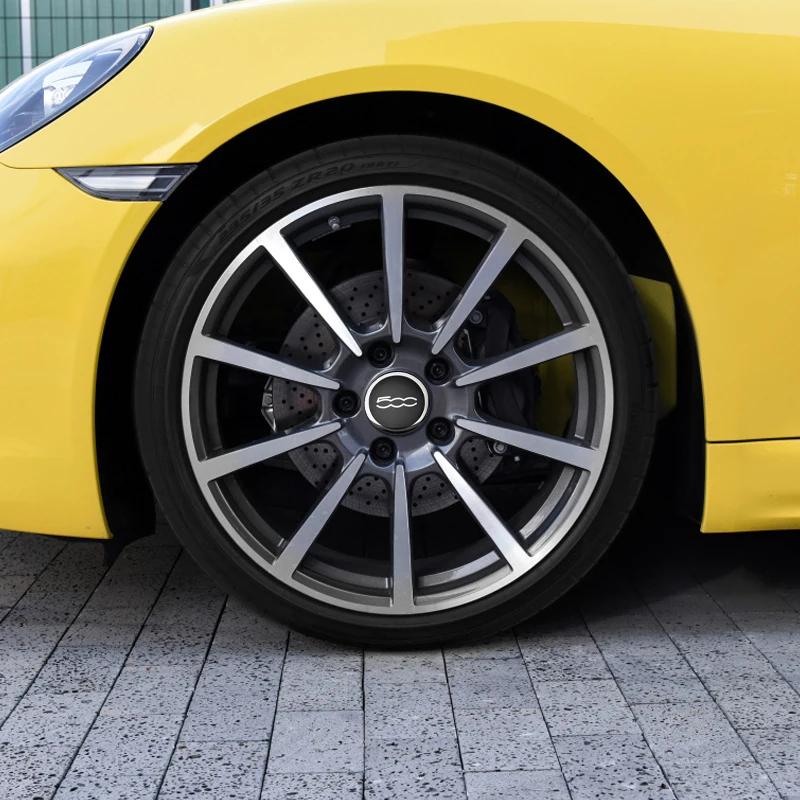 4Pcs 60mm Auto Hub Caps Car Wheel Center Cover Hubcaps Decoration Accessories For Fiat 500 Punto Abarth Stilo Ducato Palio Bravo V7