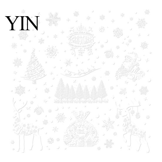 Removable Holiday Glass Decorations 6Pcs Christmas Window Clings, Retro White Line Static Sticker for Snowflake Stickers Decoration, Reusable PVC Elk