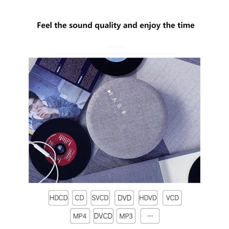 Portable Bluetooth CD Player DVD VCD MP3 Hifi With Speaker USB Vintage Music With Remote Control Stereo Home Study Walkman