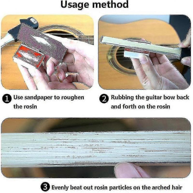 Guitar bow, Aluminum alloy and ABS material, Horsehair bow hair, Double-sided design