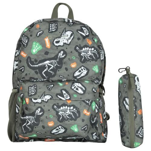 Mountain Warehouse Childrens/Kids Bookworm 15L Backpack & Pencil Case One Size khaki/green