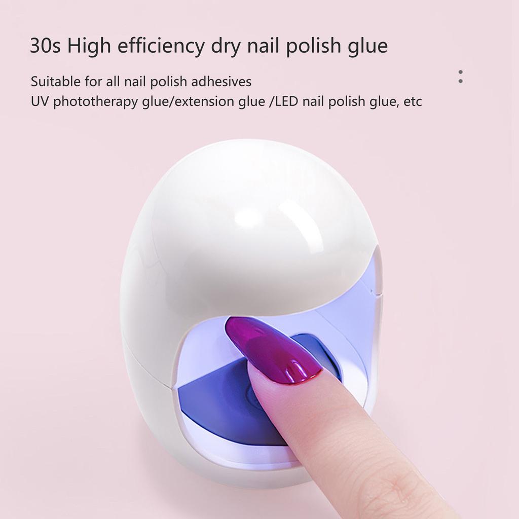 Mini UV Light for Gel Nails Mini Nail LED UV Lamp for Gel Nails LED Nail Light for Gel Nails Flash Cure Light for Nails
