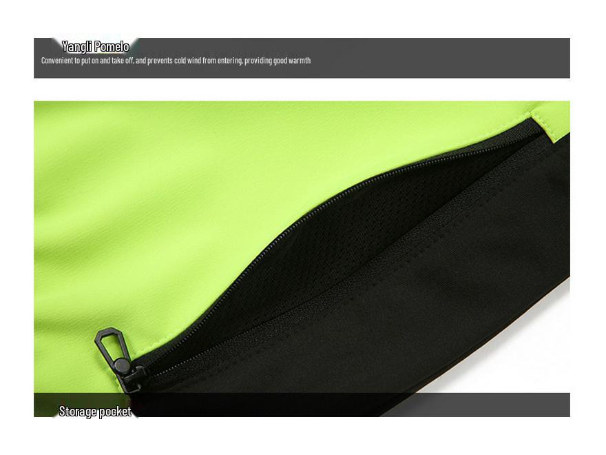 Men's Long Sleeve Fleece Cycling Jersey for Autumn/Winter