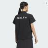 Adidas Golf Women S Woven Short Sleeve Polo Shirt Black Ik3062