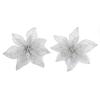 Christmas Flower Artificial Flowers 10PCS Poinsettia Artificial Flower Xmas Tree Ornaments Christmas Decoration