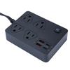 Ultraflache Steckdosenleiste Hohe Sicherheit Schnelllade-Steckdose Verlängerungsleiste mit 20W Typ-C 18W USB-Anschlüssen für