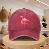 Herren Baseballkappe mit Flamingo-Bier-Grafik Modische Lässige Verstellbare Mütze für Frühling Herbst Ausflüge Reisen Strand Vaca