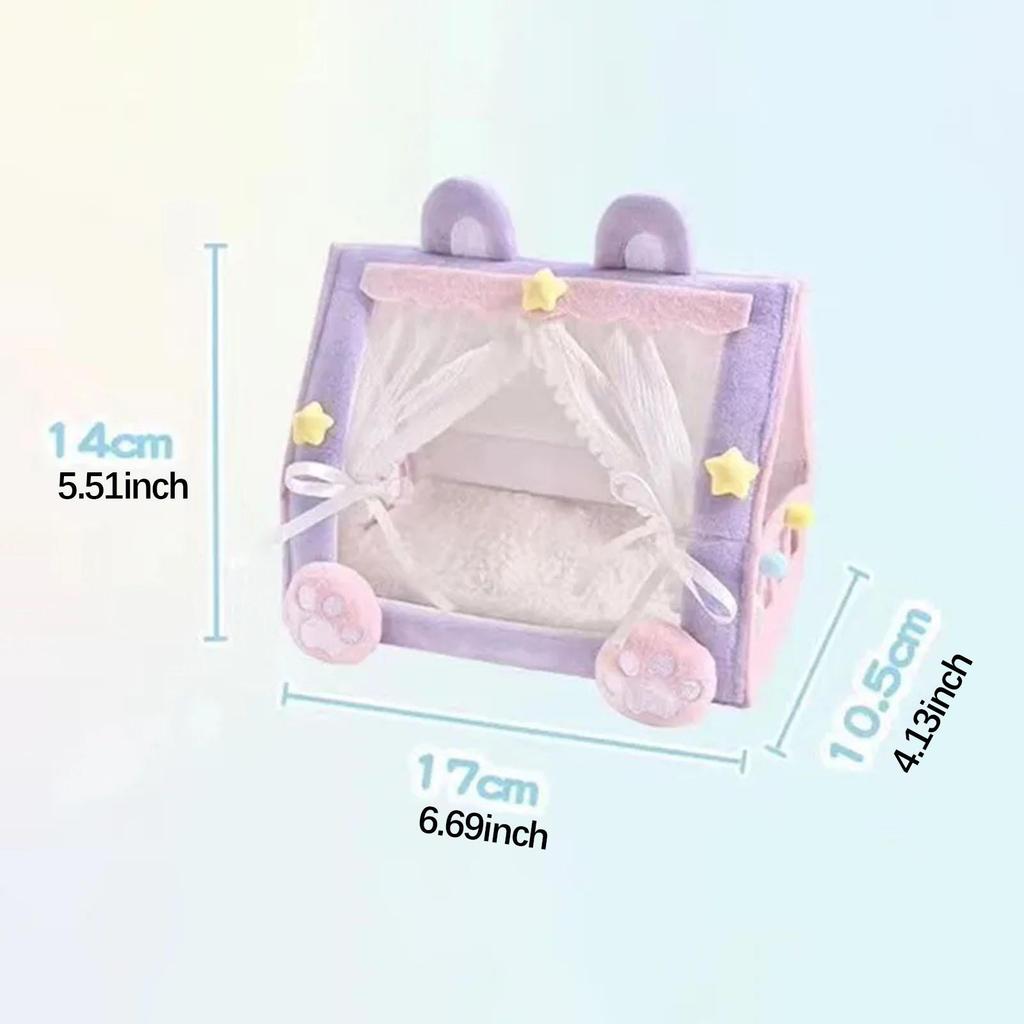 Doll Tent Bed Dollhouse Accessories Miniature Princess Furniture for Living Room Home
