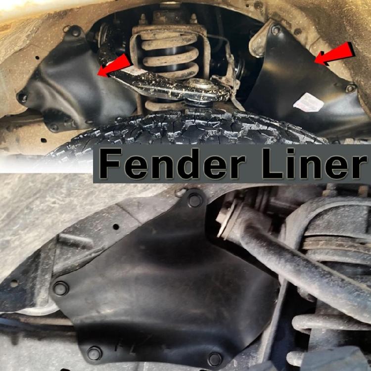 Universal Front Guard Liners Material Completes Front Mud Guards Enhances Durability Replaces 53735-35150 for Car