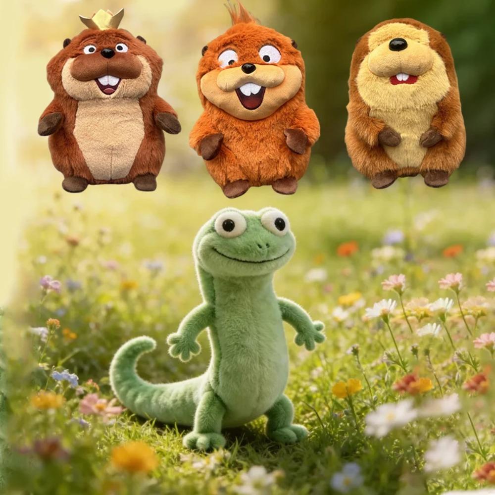 Movie Hoppers Lizard Tom Plush Toy Soft Stuffed Animal Doll Cute Cuddly Bedtime Companion For Kids Toddler Birthday Girl Gift