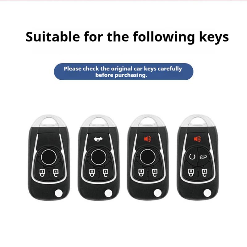 Car Key Case Cover Protective Shell for Chevrolet Chevy Malibu Camaro Cruze Traverse Spark Equinox Sonic Volt Leather Keychain
