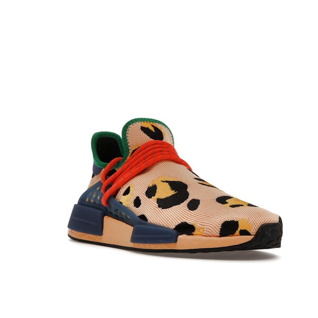 Adidas Pharrell X NMD Human Race Animal Print - Pulse Amber Unisex Sneakers Multi-Color Bold-Gold Black HP3221