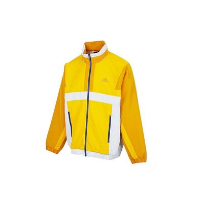 Série de Treino Abrangente Jaqueta Hoodie com Gola e Zíper Com Logo Masculino Roupa Exterior Amarelo H39327