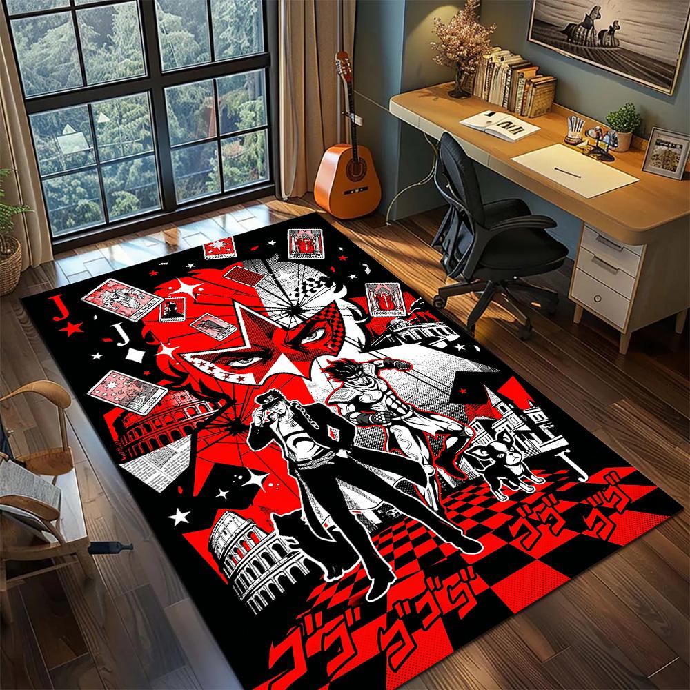 JoJo's Bizarre Adventure  Carpet Floor Mat Home Room Decor Gamer Bedroom Washable Non Slip Large Area YUN6512