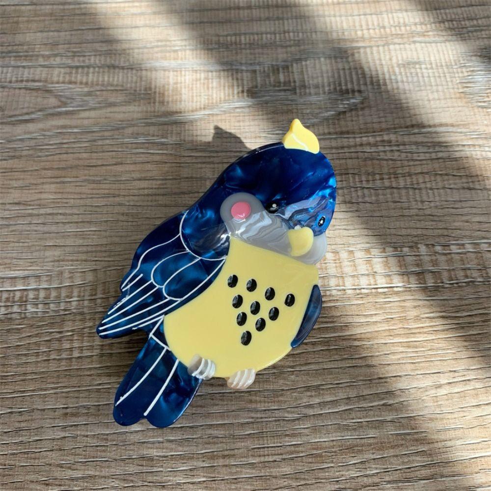 Cartoon Acetate Hair Claw Parrot Bird Shark Clip Personalized Animal Hair Clip Daily