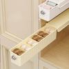 [Minimalist Design] Wall-Mounted 3-in-1 Plastic Storage Organizer for Underwear, Socks, and Accessories - Portable Hanging Closet Shelf with Drawers